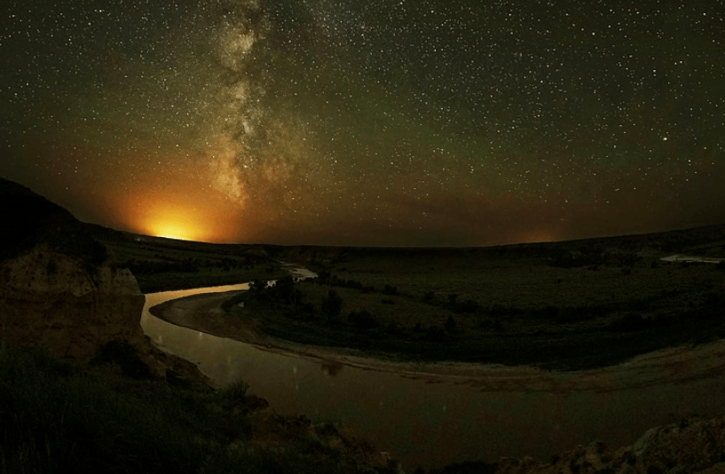 North Dakota river scene 